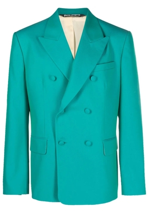 Palm Angels double-breasted blazer - Blue