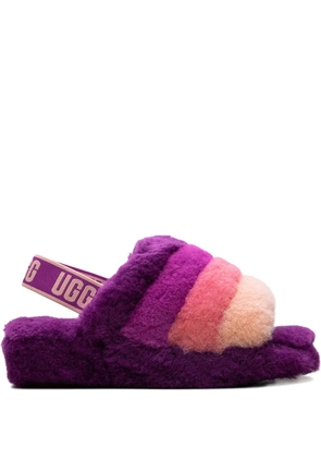 UGG Fluff Yeah Pride 'Pink/Purple/Rainbow' sandals