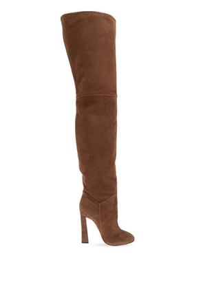 DSQUARED2 suede over-the-knee heeled boots - Brown