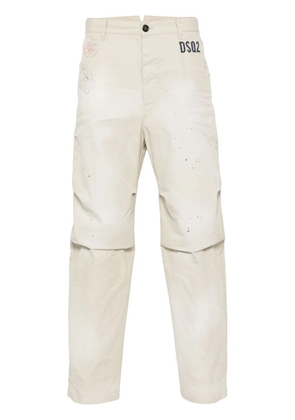 DSQUARED2 D2 Stamps Osaka straight-leg trousers - Neutrals