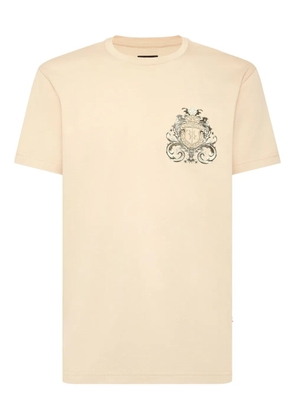 Billionaire crest-print T-shirt - Neutrals