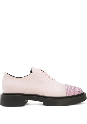 Giuseppe Zanotti Arnhau studded leather Oxford shoes - Pink