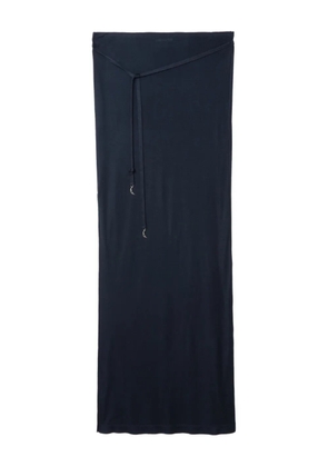 Zadig&Voltaire side-slit maxi skirt - Blue