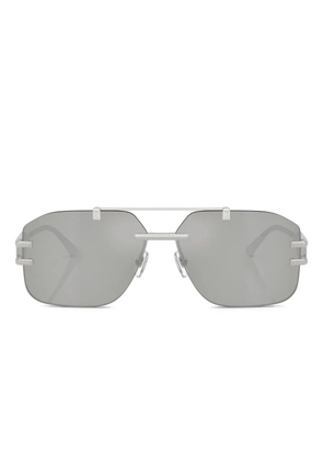 Versace Eyewear pilot-frame sunglasses - Silver