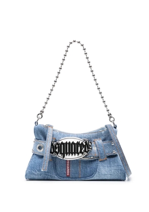DSQUARED2 Gothic Belt denim clutch bag - Blue