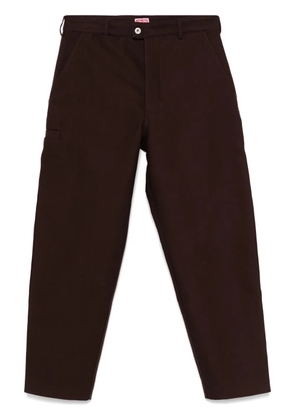 Kenzo cotton tapered trousers - Brown