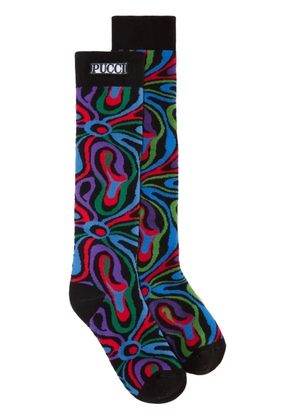 PUCCI Marmo-jacquard socks - Black