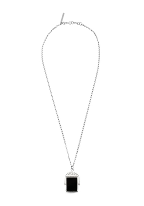 DRIES VAN NOTEN stone-pendant necklace - Black