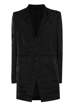 Rick Owens silk-blend single-breasted blazer - Black