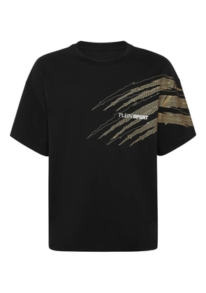 Plein Sport scratch-detail T-shirt - Black