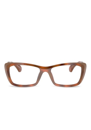 Alain Mikli rectangle-frame glasses - Brown