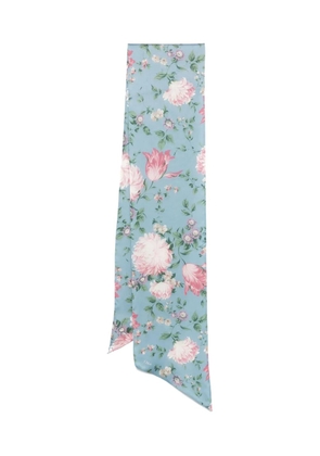 Chloé Peonies bandeau scarf - Blue