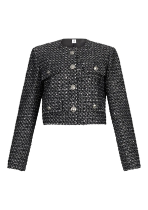 LIU JO bouclé cropped jacket - Black