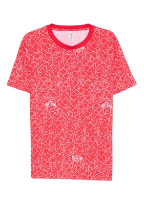 Moschino fish-pinted crew-neck T-shirt - Red