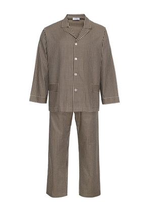 LOJA DAS MEIAS checked pajama - Brown