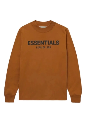 FEAR OF GOD ESSENTIALS logo-print long-sleeve sweater - Brown