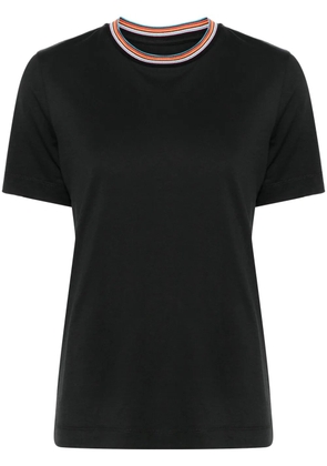 Paul Smith contrast-trim cotton T-shirt - Black