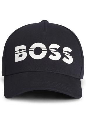 BOSS logo-appliqué cap - Blue