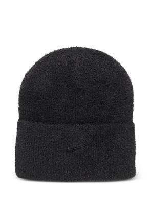 Nike logo-embroidered beanie hat - Black
