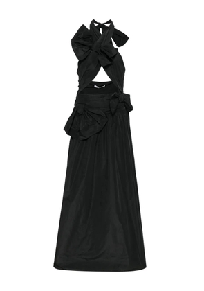 Viktor & Rolf drape bow maxi dress - Black