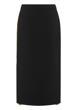 Moschino panelled midi skirt - Black