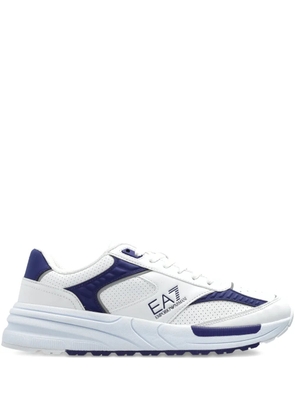 Ea7 Emporio Armani mesh panelled running sneakers - White