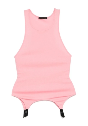 Kiki de Montparnasse Le boy ribbed garther tank top - Pink