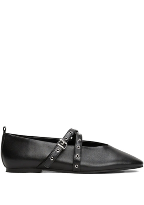 Tommy Jeans Mary Janes buckle strap ballet flat - Black