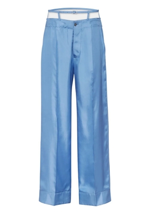 DSQUARED2 silk trousers - Blue