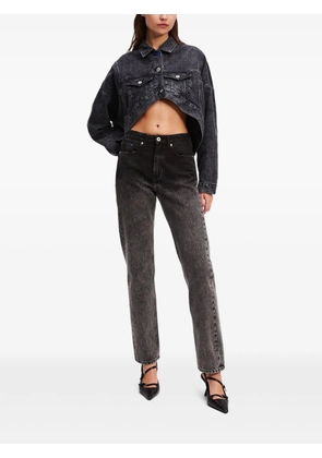 Karl Lagerfeld Jeans high-rise ombre straight jeans - Black