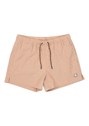 K-Way Loiret striped swim shorts - Neutrals