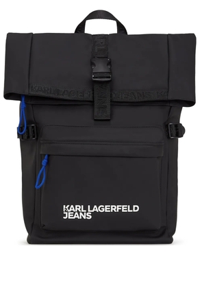 Karl Lagerfeld Jeans KLJ roll-top backpack - Black
