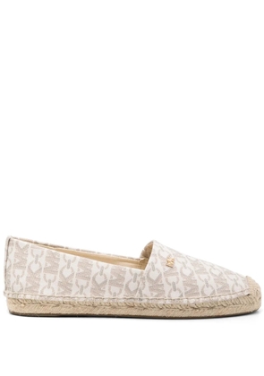 Michael Michael Kors Kendrick Empire monogram espadrilles - White
