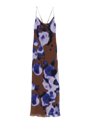 Patrizia Pepe floral-print dress - Brown