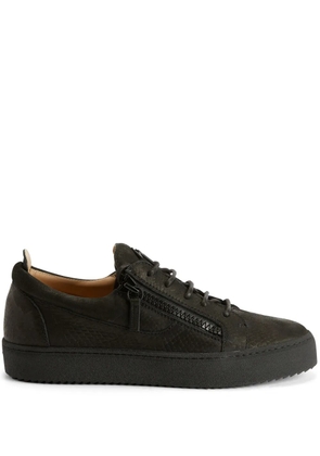 Giuseppe Zanotti Frankie double-zip low-top sneakers - Black