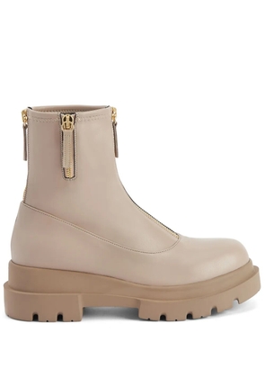 Giuseppe Zanotti Avice 40mm zipped ankle boots - Neutrals
