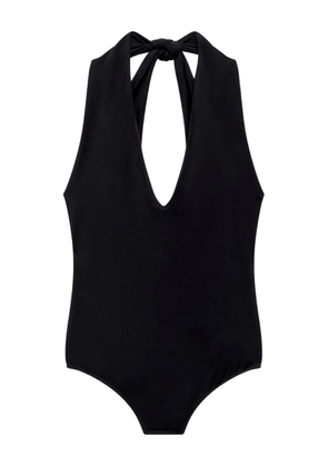 Another Tomorrow halterneck bodysuit - Black