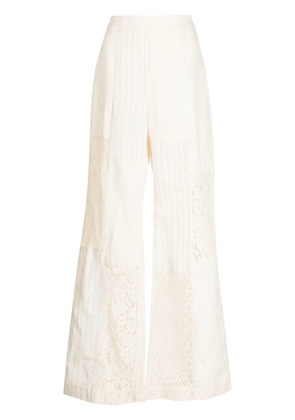 ZIMMERMANN Luminosity wide-leg trousers - Neutrals