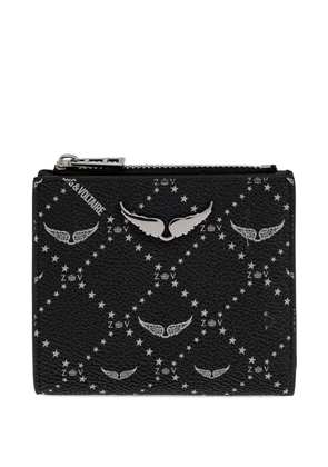 Zadig&Voltaire wings-plaque zip-around wallet - Black