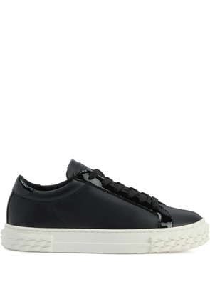 Giuseppe Zanotti Blabber patent-leather lace-up sneakers - Black