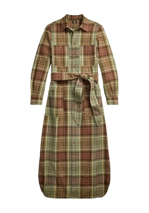 Ralph Lauren RRL Selina plaid shirt dress - Green