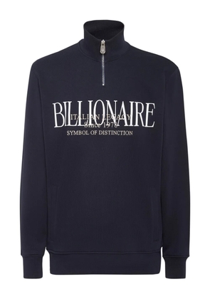 Billionaire logo-embroidered sweatshirt - Blue