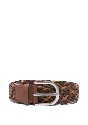 Paul Smith braided leather belt - Brown
