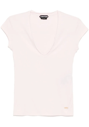 TOM FORD V-neck T-shirt - Pink
