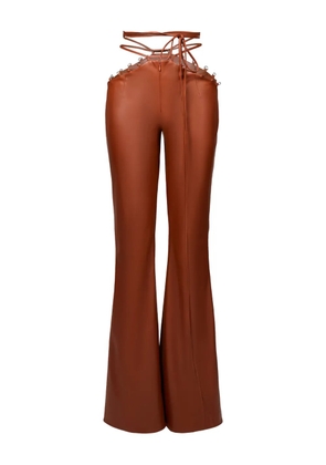 Lika lace-up trousers - Brown