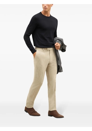 Boglioli straight-leg virgin-wool chinos - Neutrals
