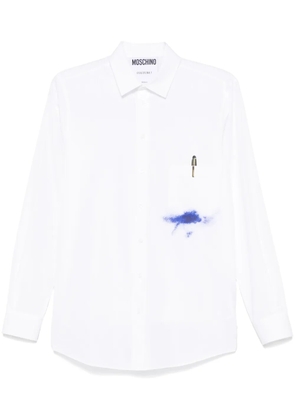Moschino pen-print shirt - White