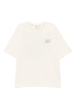 BAPE BLACK *A BATHING APE® logo-embroidered T-shirt - Neutrals