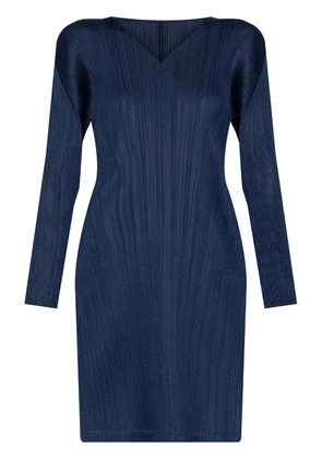Pleats Please Issey Miyake pleated dress - Blue