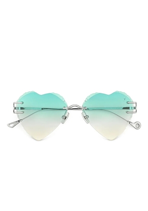 Eyepetizer Acapulco heart-shape sunglasses - Silver